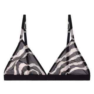 Uma Triangle-Bralette in Zebra-Print
