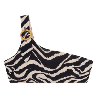 Kaia Bikini-Oberteil im Zebra-Print