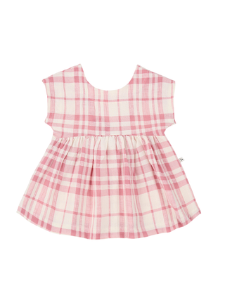 Murtra kariertes Kleid - Rosa