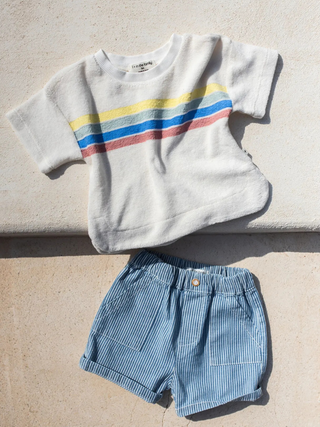 Alocs Frottee-Shirt - Off-White