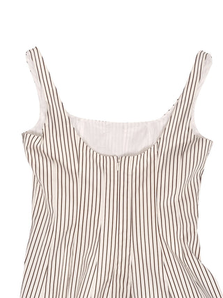 Wells Midi-Kleid mit Streifen