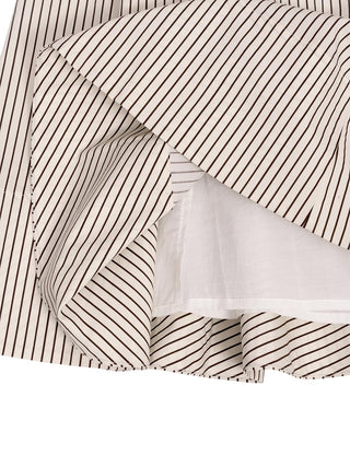 Wells Midi-Kleid mit Streifen