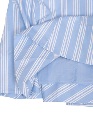 Wells Midi-Kleid in Blau mit Streifen