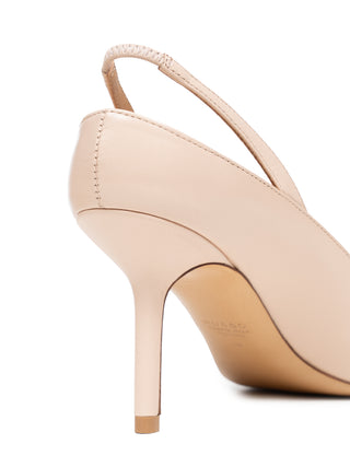 Pump mit Sling Back in Nude