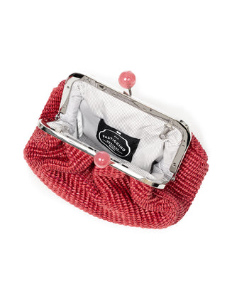 Nano Pasticcino Bag in Bast-Optik - Rot