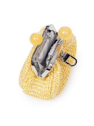 Nano Pasticcino Bag in Bast-Optik - Gelb
