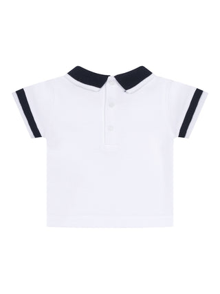 Set aus Poloshirt und Shorts - Weiß/Marine