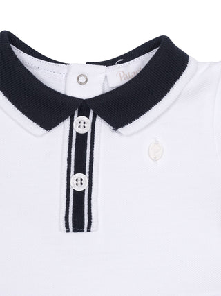 Set aus Poloshirt und Shorts - Weiß/Marine