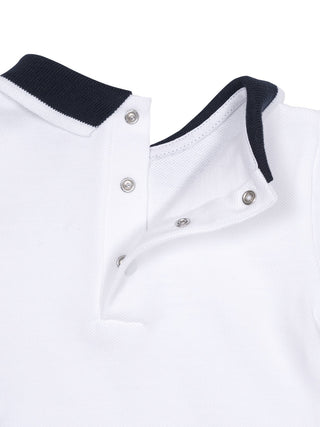 Set aus Poloshirt und Shorts - Weiß/Marine