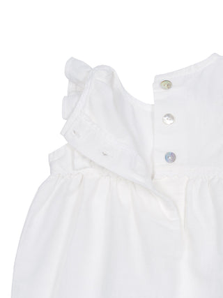 Romper mit Rüschen - Weiß