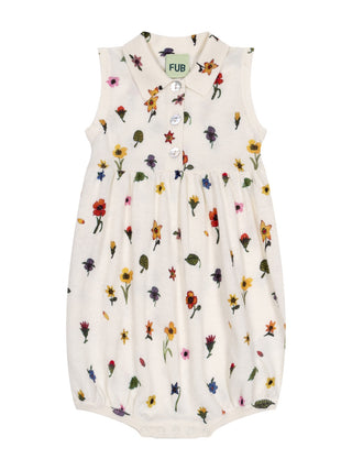 Romper mit Blumenprint - Off White