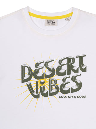 Artwork Relaxed Fit T-Shirt - Weiß
