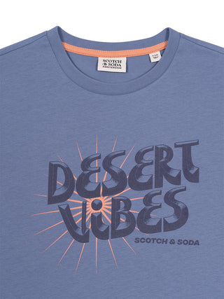 Artwork Relaxed Fit T-Shirt - Blau