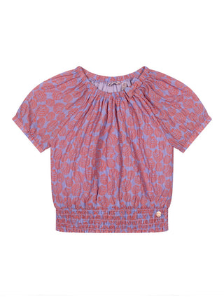 Tomas Bluse mit Print - Lila