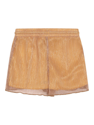 Sunny Shiny Plissee Shorts - Orange