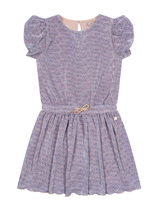 Miron bedrucktes Plisseekleid - Blau