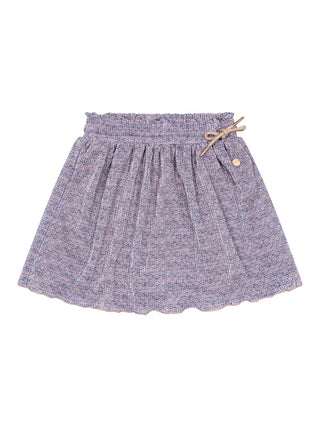 Norah bedruckter Plissee-Rock - Blau