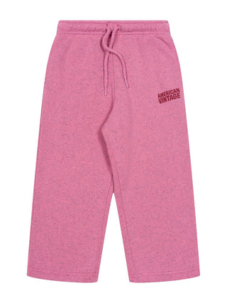 Jogginghose mit Logo - Rosa meliert