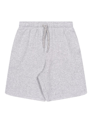 Sweatshorts mit Logo - Grau meliert
