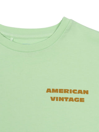 T-Shirt mit Print - Hellgrün