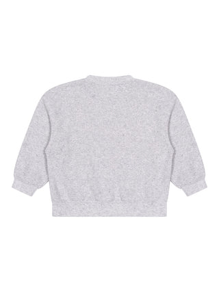 Sweatshirt mit Logo - Grau meliert