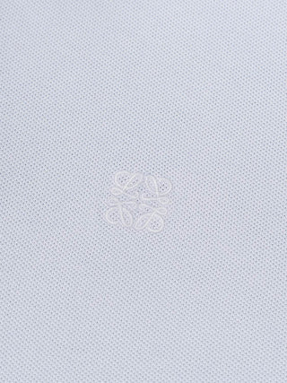 Poloshirt aus Baumwolle in Hellblau
