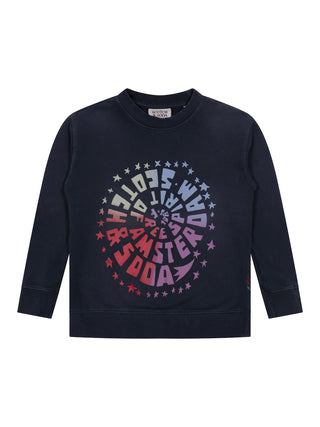 Relaxed Fit Sweatshirt mit Artwork - Navy