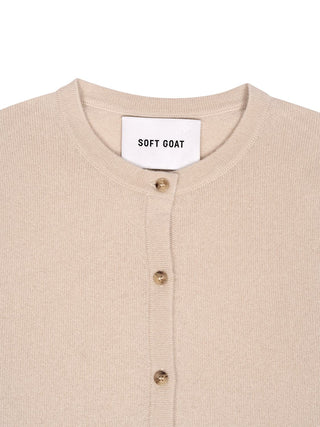 Cardigan aus Kaschmir in Beige