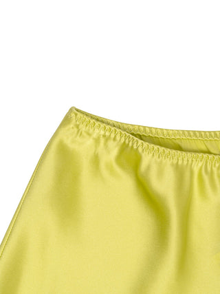 Calista grüne Seidenshorts