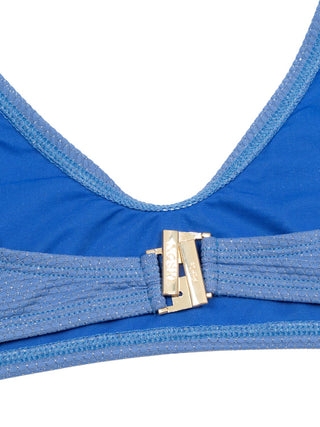 Bahamas zweiteiliger Lurex-Bikini - Blau