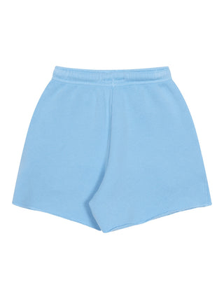 Sweatshorts mit Logo - Hellblau