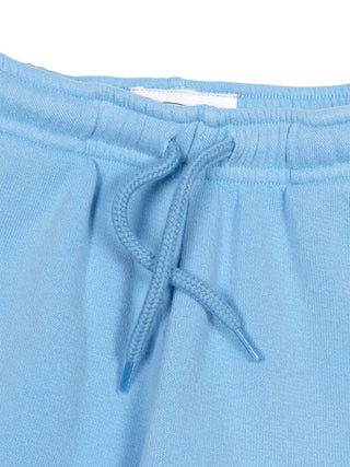 Sweatshorts mit Logo - Hellblau