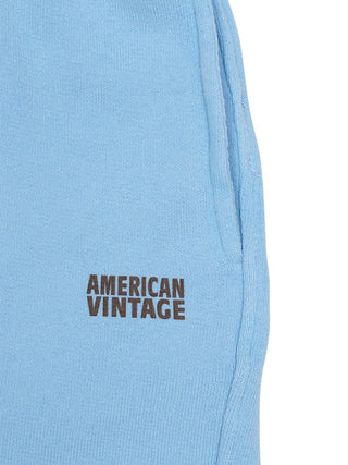 Sweatshorts mit Logo - Hellblau