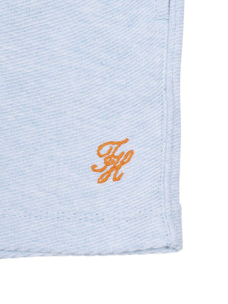 Jersey Twill Sweatshorts - Hellblau