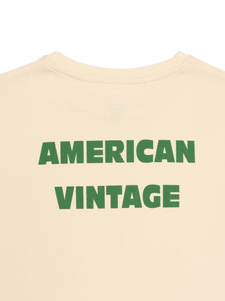 T-Shirt mit Motiv-Print - Creme
