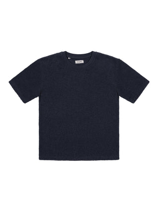 T-Shirt aus Frottee - Schwarz