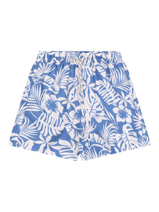 Bedruckte Badeshorts Garden - Blau