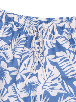 Bedruckte Badeshorts Garden - Blau