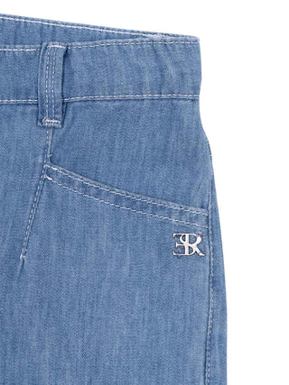 Jeans mit weitem Bein - Blau