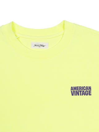 T-Shirt mit Logo - Neongelb