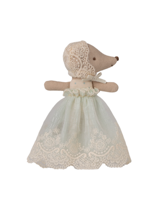 Baby Maus im Kleid - Minze