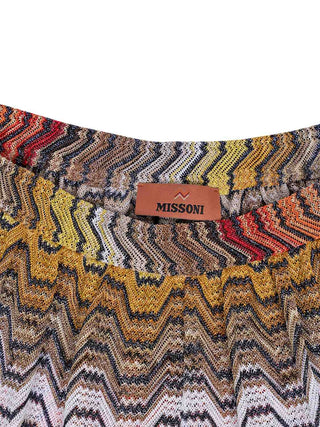 Lamé-Viskose-Shorts mit pixeligem Zickzackmuster