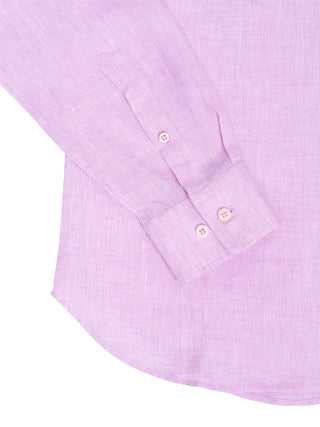 Hemd aus Leinen in Rosa