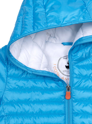 Gillo Steppjacke mit Kapuze - Hellblau