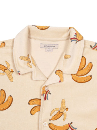 Itty Poloshirt Go Bananas aus Bio-Baumwolle - Beige