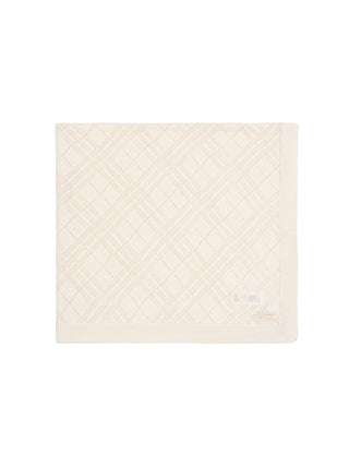 Strickdecken Pointelle - 90cm x 90cm - Ivory