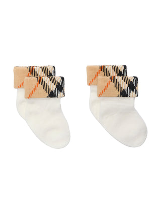 Zweiteiliges Socken-Set - Weiß