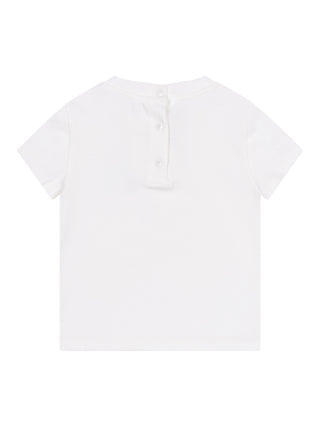 T-Shirt mit FF-Logo-Fendi-Bär - Weiß