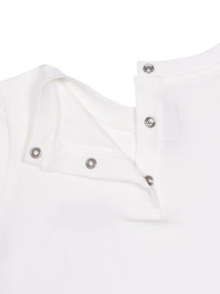 T-Shirt mit FF-Logo-Fendi-Bär - Weiß