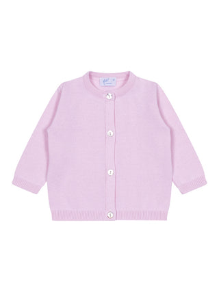 Strickjacke mit Perlmuttknöpfen - Rosa
